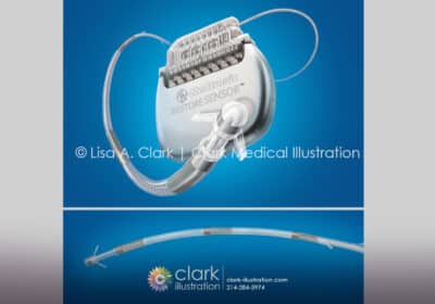 Medtronic Ankerstim Occipital Nerve Stimulation Device Illustration